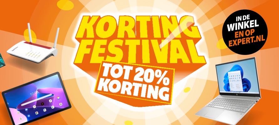 Week 2 van Expert's Korting Festival: 20% korting op heel veel producten!